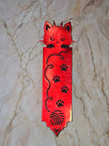Red Foil Cat Bookmark
